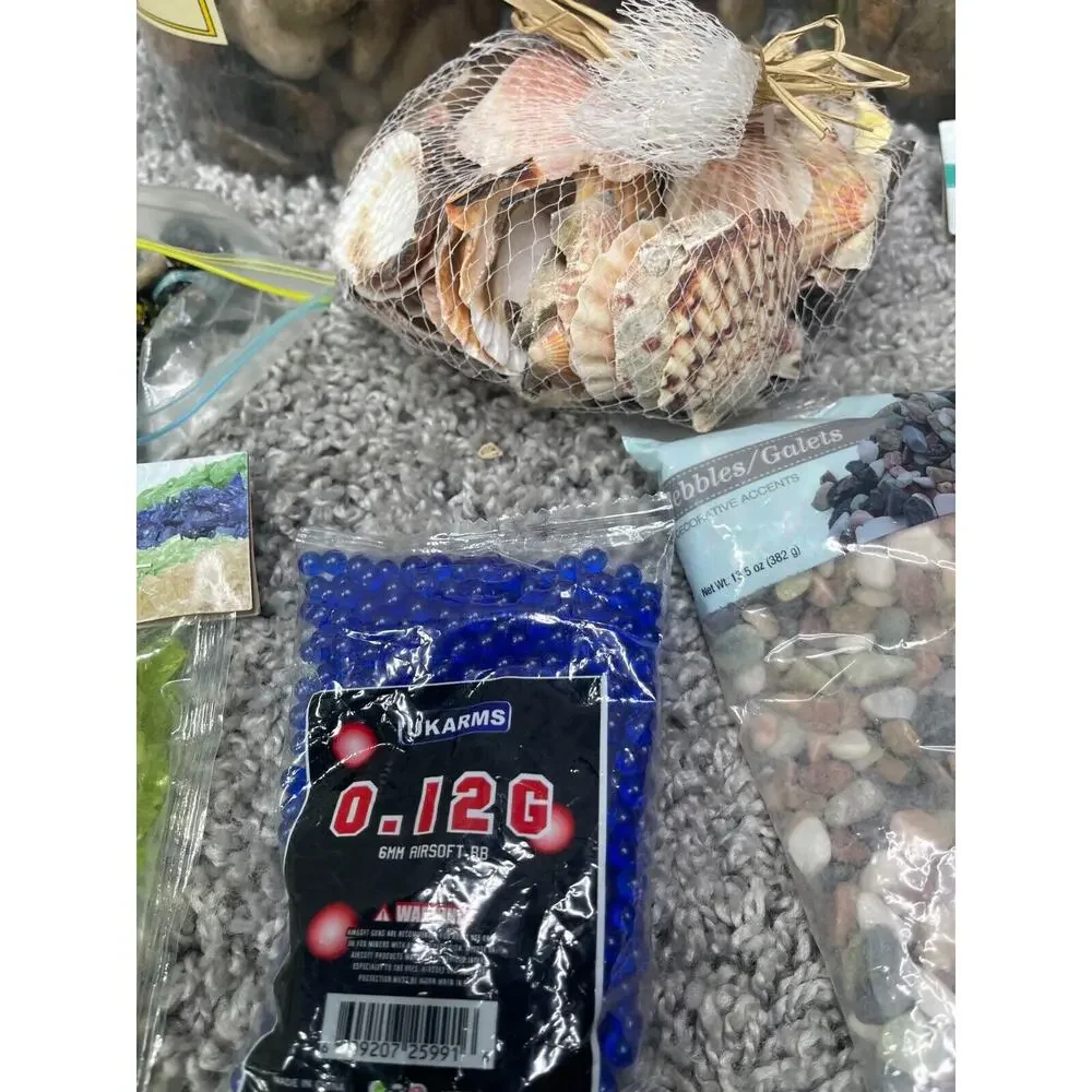 Decorative Crafts Shells Stones & Ukarms 6mm Airsoft Lot Of 12